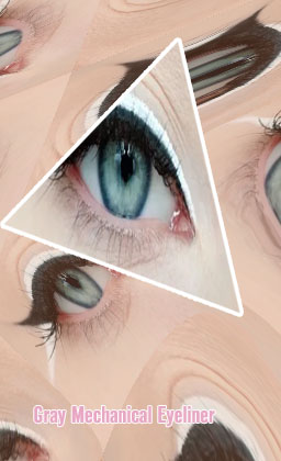 Gray eyeliner