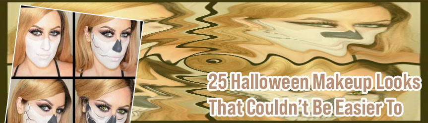 Half skeleton face paint easy